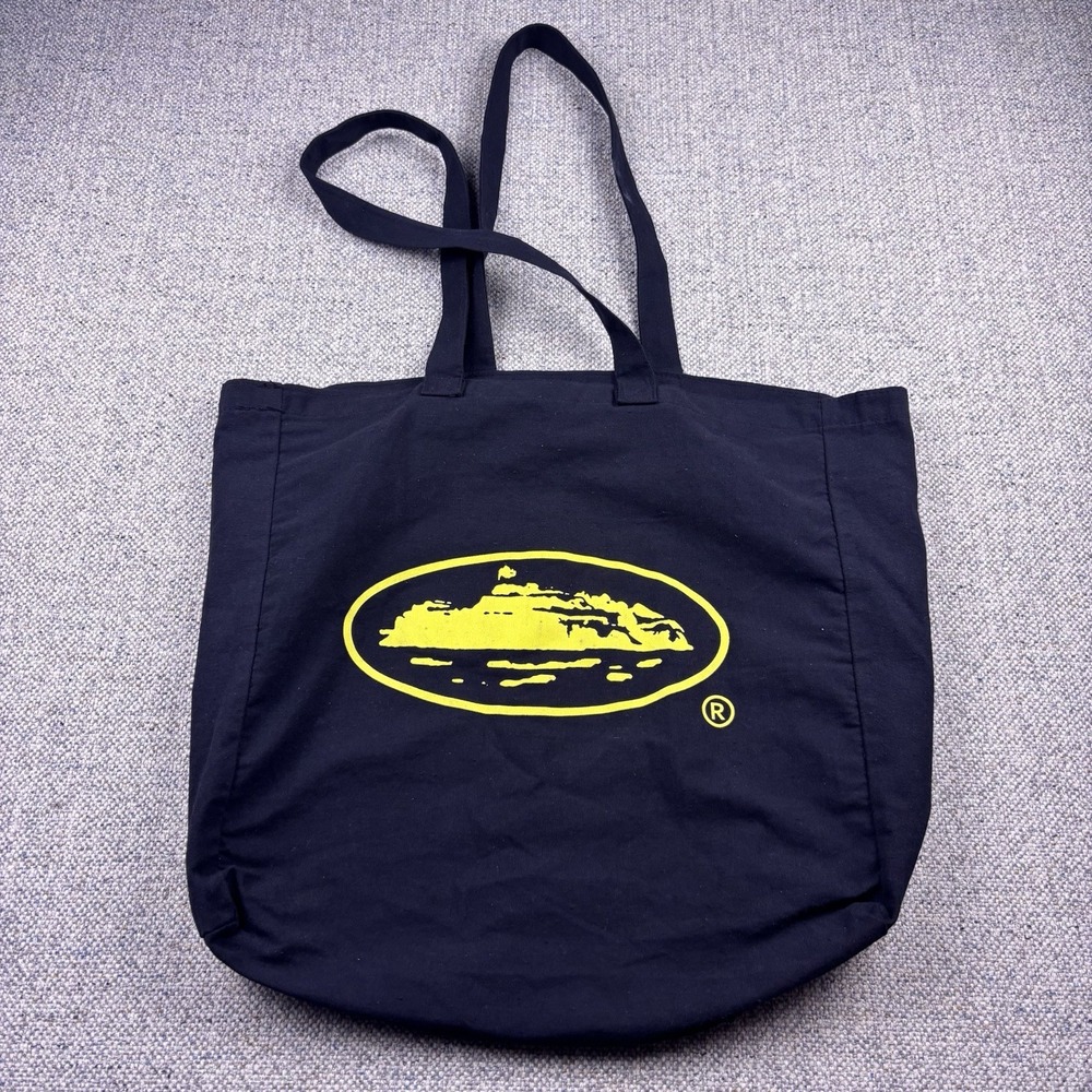 Corteiz Tote Bag Black Yellow Pre Owned